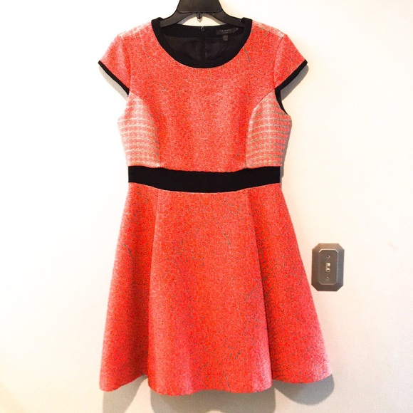 Ted Baker Dresses & Skirts - Ted Baker Orange and Silver Dress